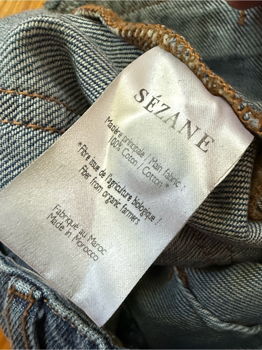 Met Sezane Augusto Blue Denim Jeans size 36 S - Picture 5 of 7